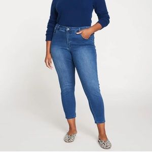 Universal Standard Seine Mid Rise Skinny Jeans 27 Inch - True Blue